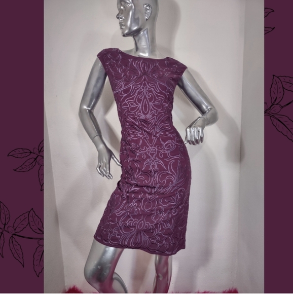 ALIX TAKA? EMBROIDERY MAGENTA DRESS. - Picture 2 of 7